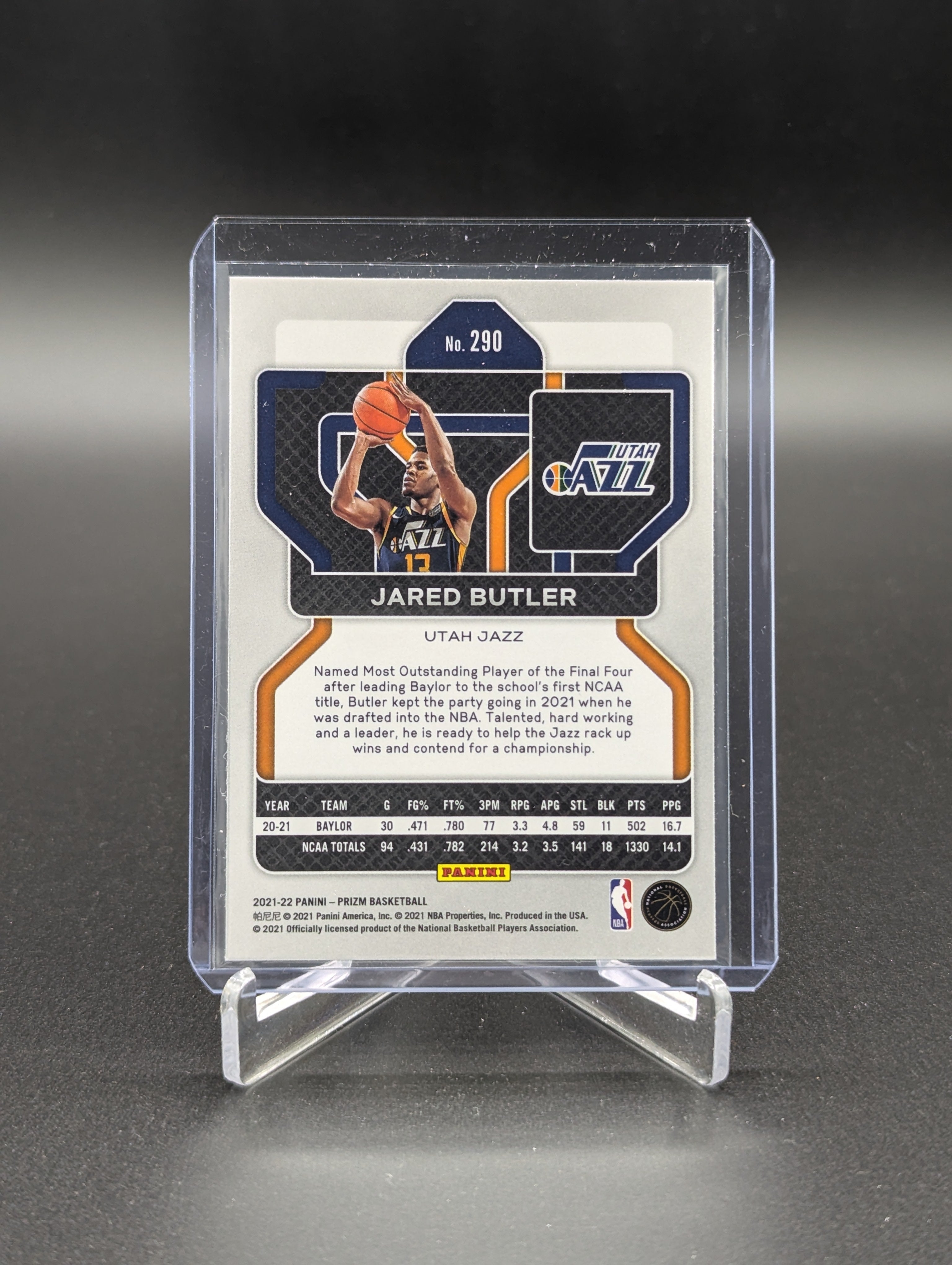2021-22 Panini Prizm #290 Jared Butler RC Jazz
