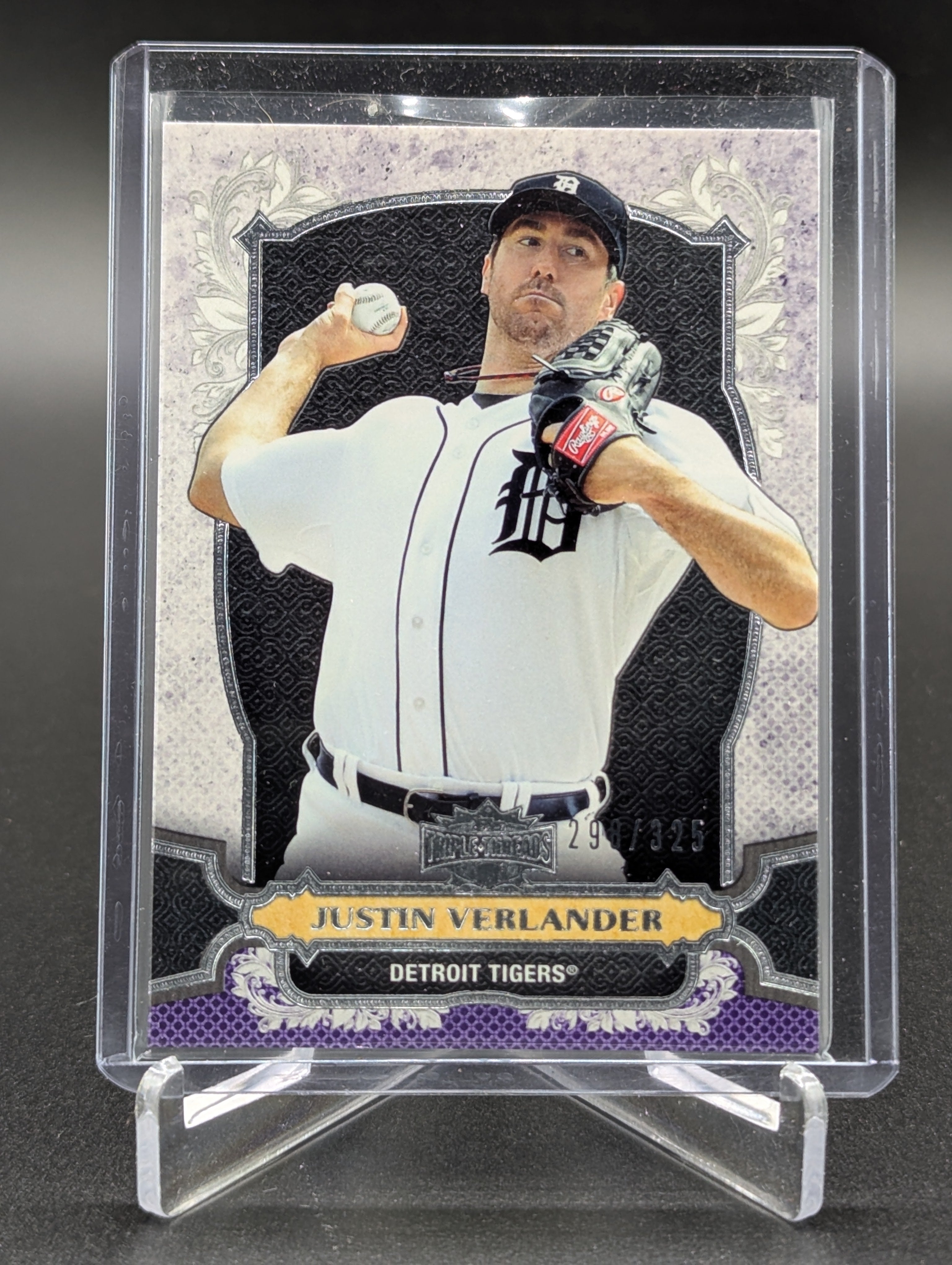 2014 Topps Triple Threads Amethyst #11 Justin Verlander #/325 Tigers