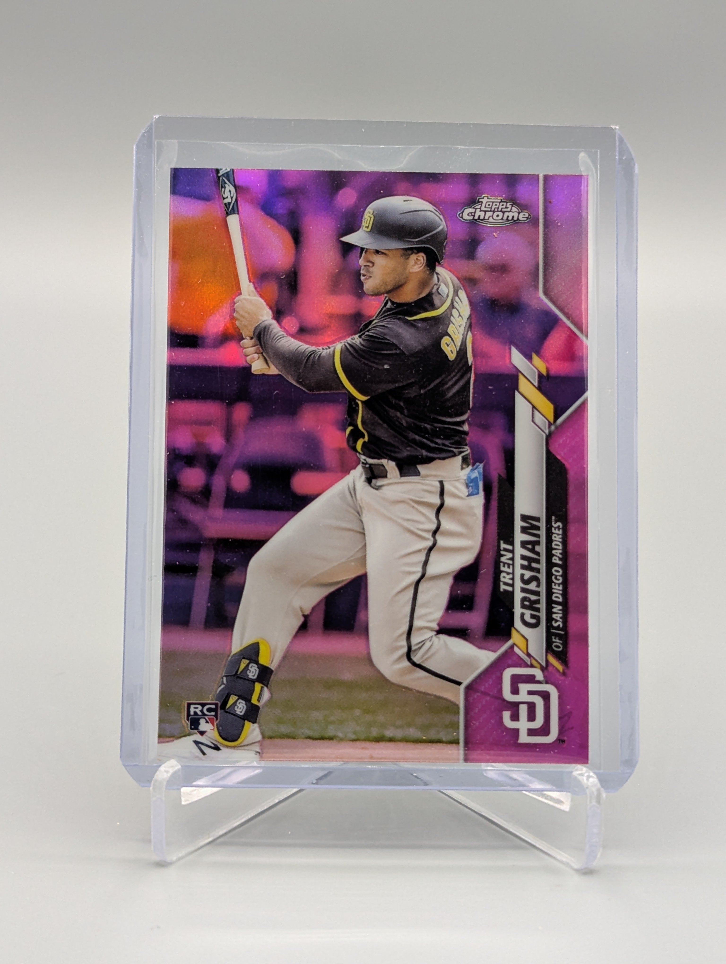 2020 Topps Chrome Update Pink Refractor #U-34 Trent Grisham RC Padres