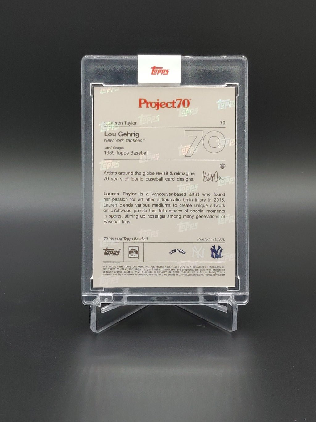 Topps Project 70 Lou Gehrig By Lauren Taylor