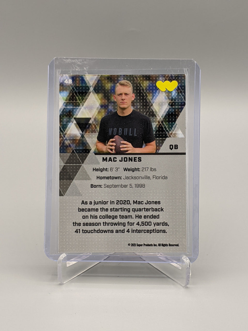 2021 Super Glow Gold #48 Mac Jones RC