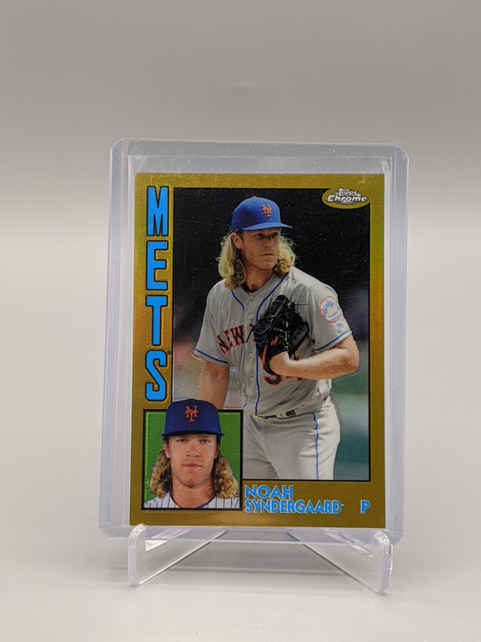 2019 Topps Chrome Gold #84TC-12 Noah Syndergaard #/50 Mets