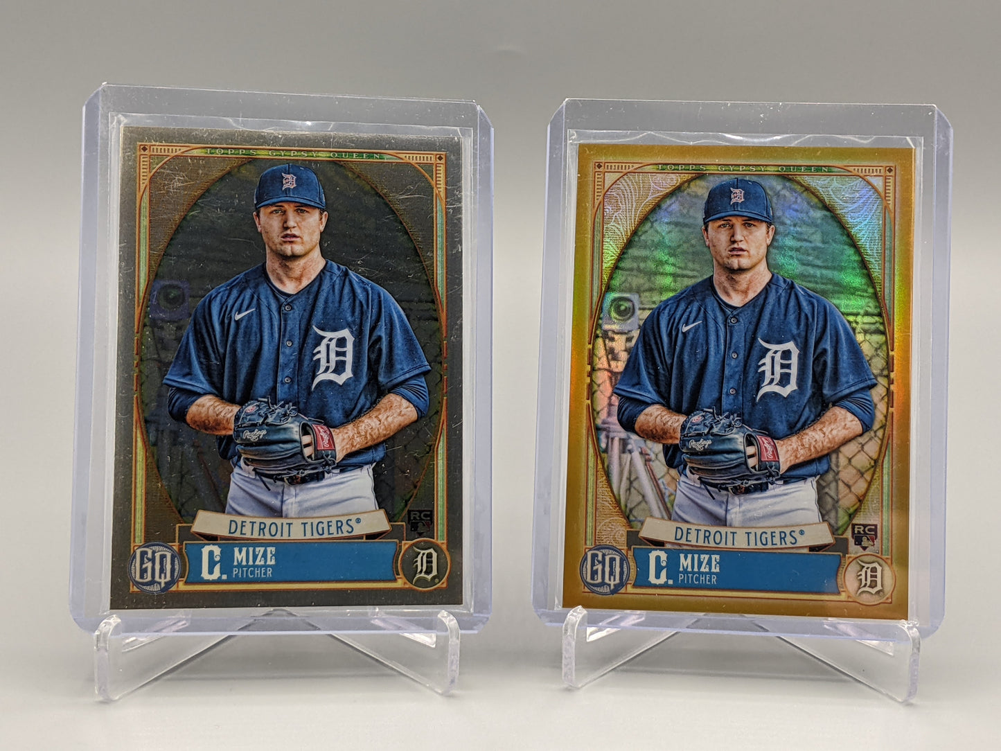 2021 Topps Gypsy Queen Chrome Gold Lot #149 Casey Mize RC (2 cards) Tigers