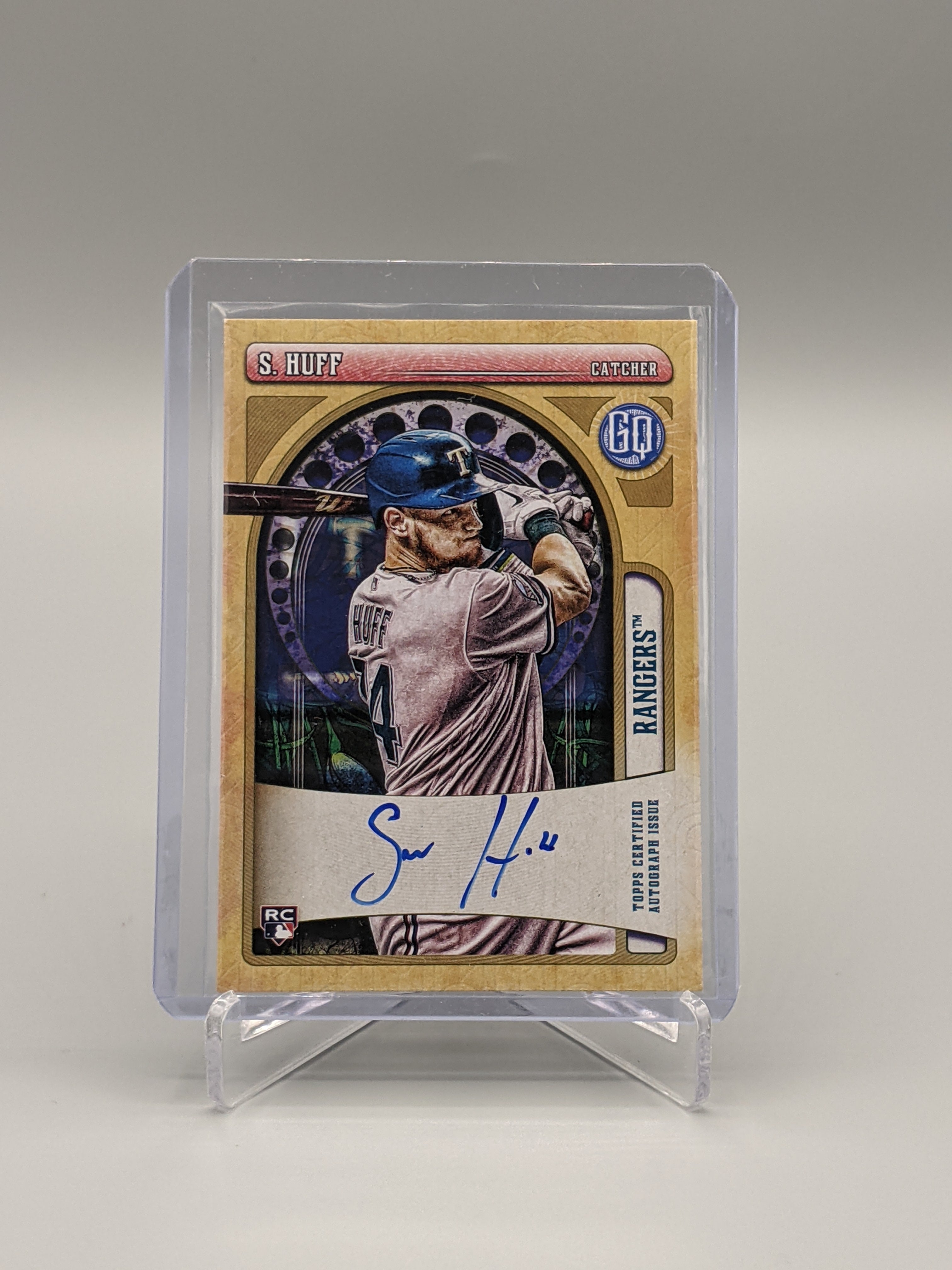 2021 Topps Gypsy Queen Auto #GQA-SHU Sam Huff RC Rangers