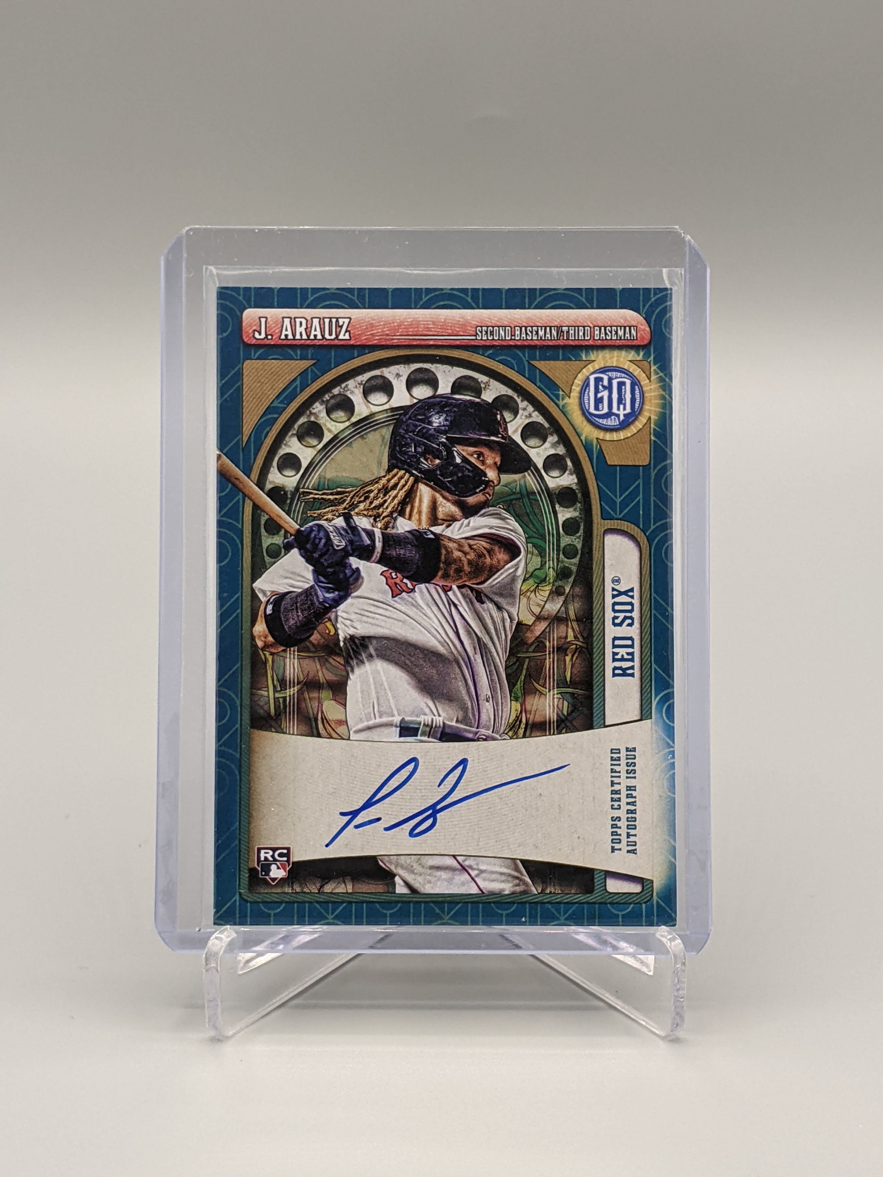 2021 Topps Gypsy Queen Indigo Auto #GQA-JAR Jonathan Arauz RC #/99 Red Sox