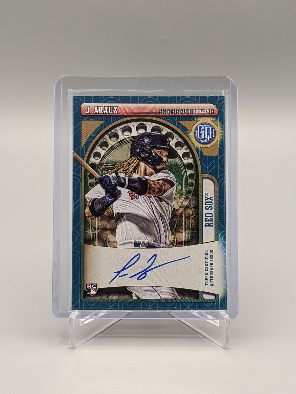 2021 Topps Gypsy Queen Indigo Auto #GQA-JAR Jonathan Arauz RC #/99 Red Sox