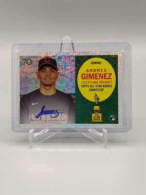 2021 Topps All Star Cup Holofractor Auto #RCA-AG Andres Gimenez RC #/99