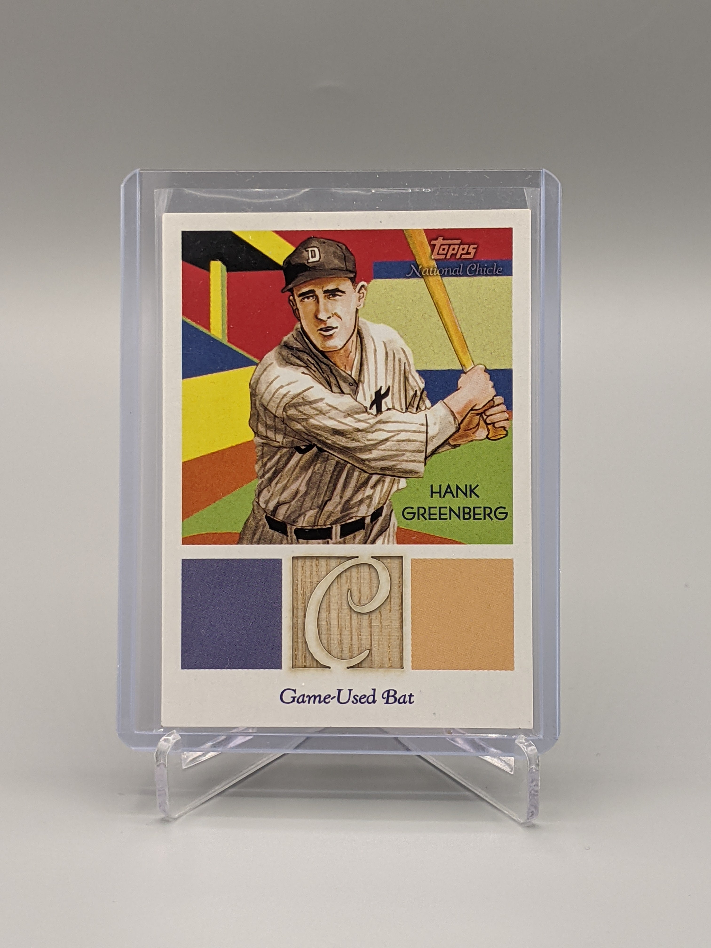 2010 Topps National Chicle Relic #NCR-HG Hank Greenberg Game Used Tigers