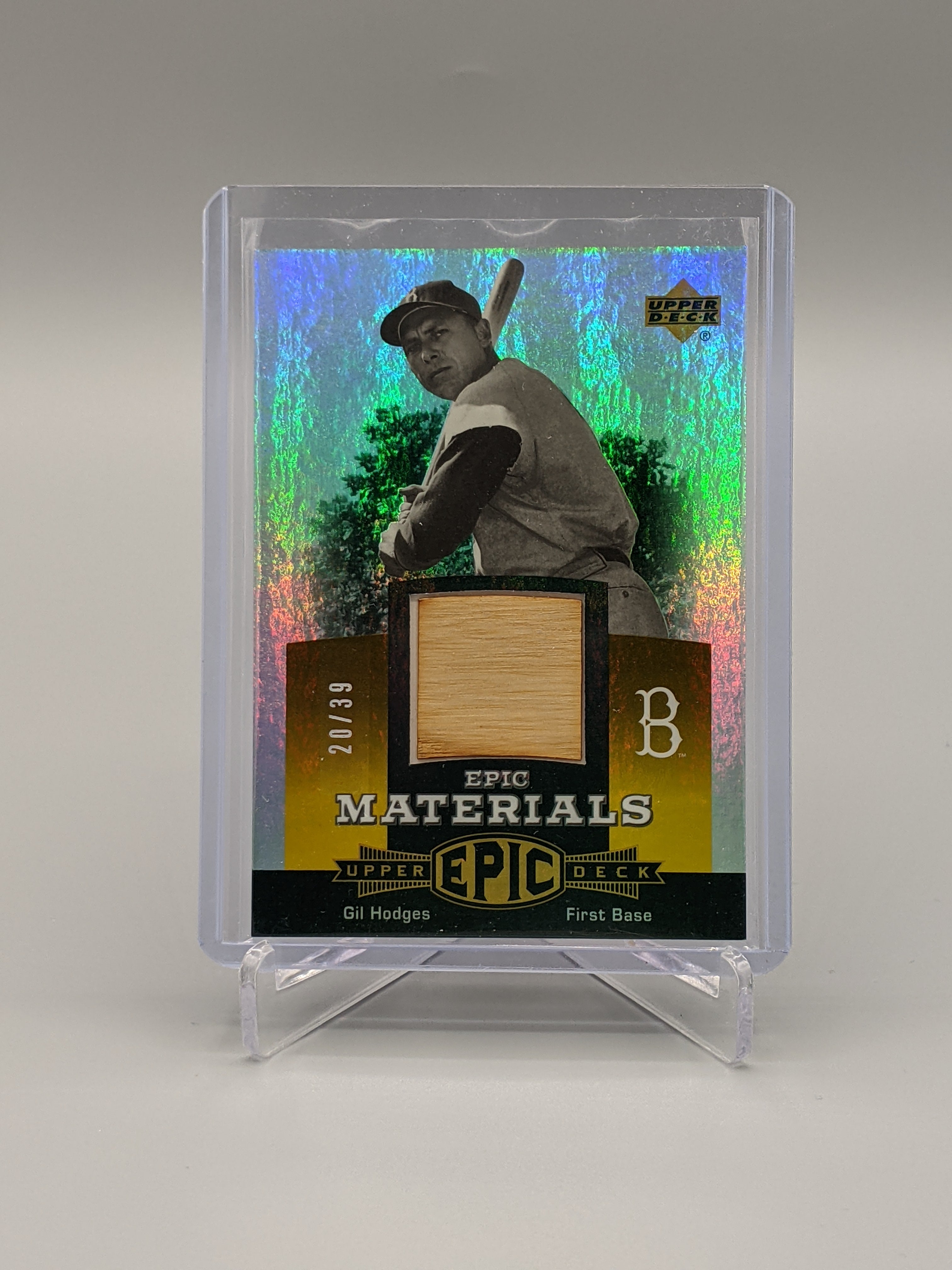 2006 Upper Deck Epic Epic Materials #EM-GH Gil Hodges #/39 Dodgers