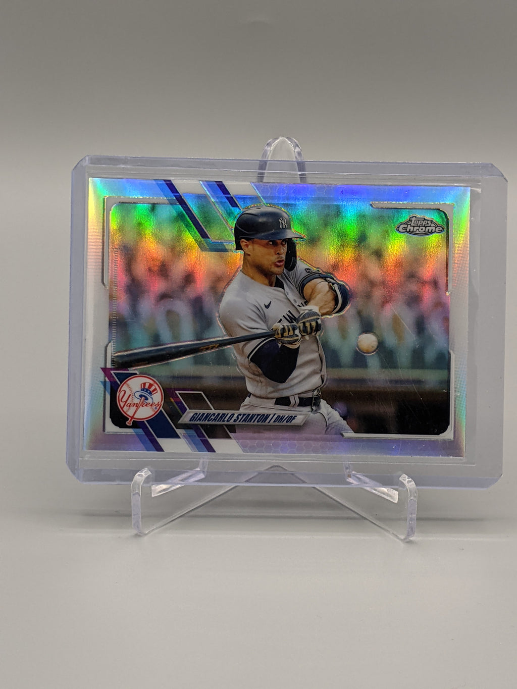 2021 Topps Chrome Refractor #54 Giancarlo Stanton Yankees