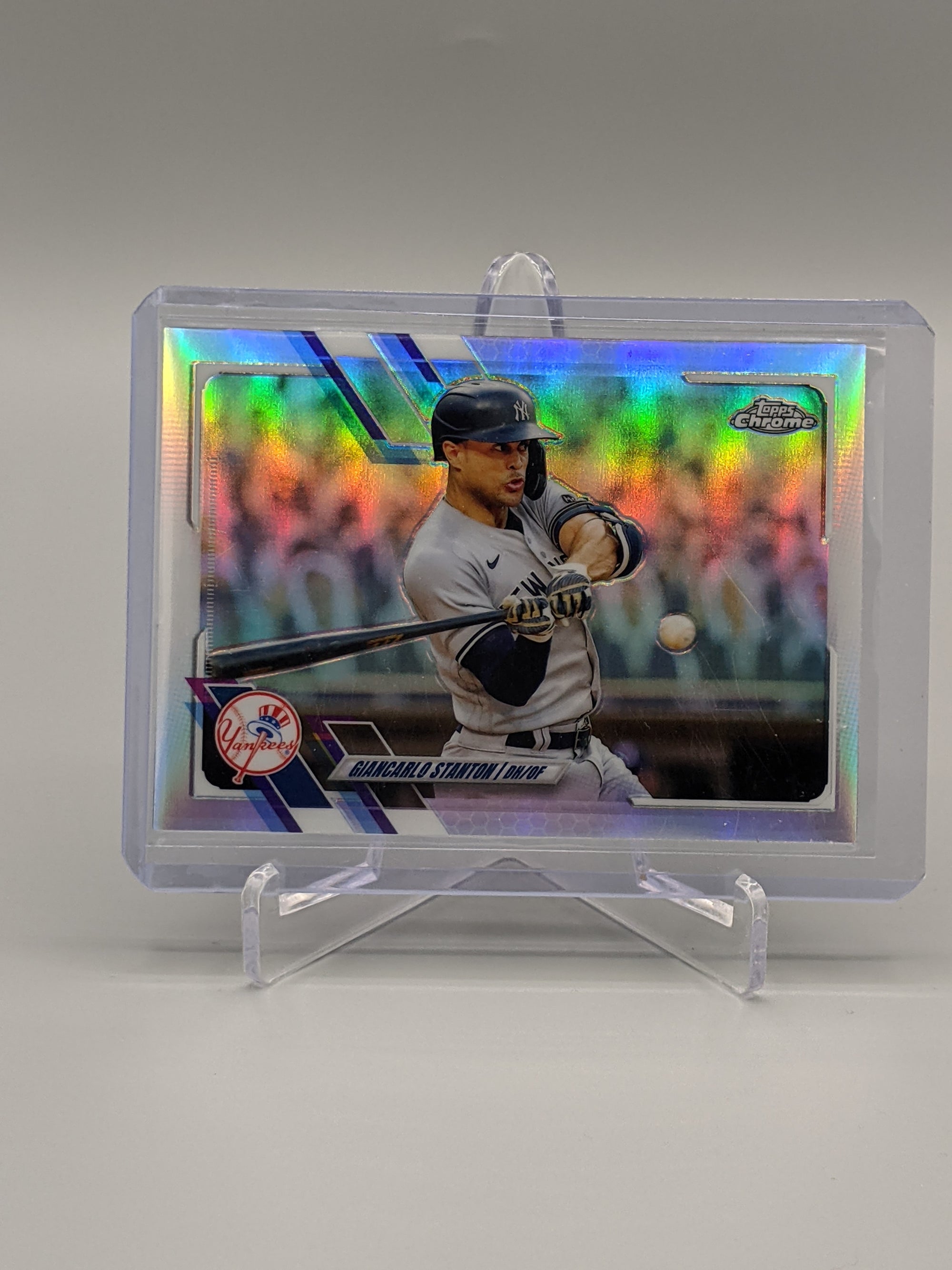 2021 Topps Chrome Refractor #54 Giancarlo Stanton Yankees