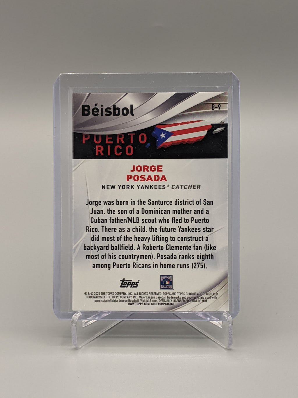 2021 Topps Chrome Beisbol #B-9 Jorge Posada Yankees