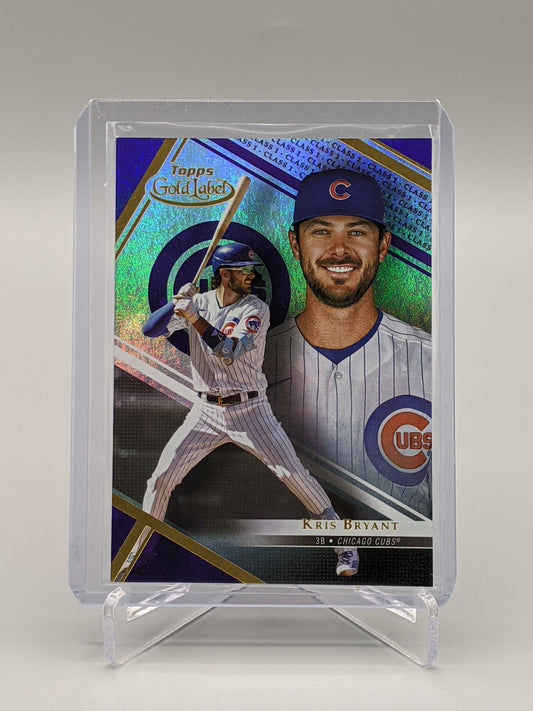 2021 Topps Gold Label Class 1 Purple Kris Bryant #/99 Cubs