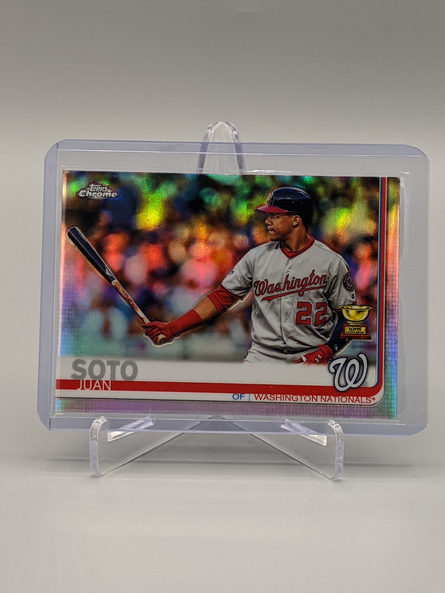 2019 Topps Chrome Refractor #155 Juan Soto RC Cup Nationals