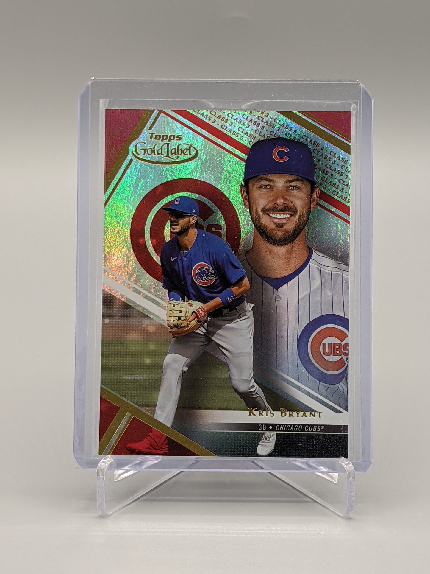 2021 Topps Gold Label Class 3 Red Kris Bryant #/25 Cubs