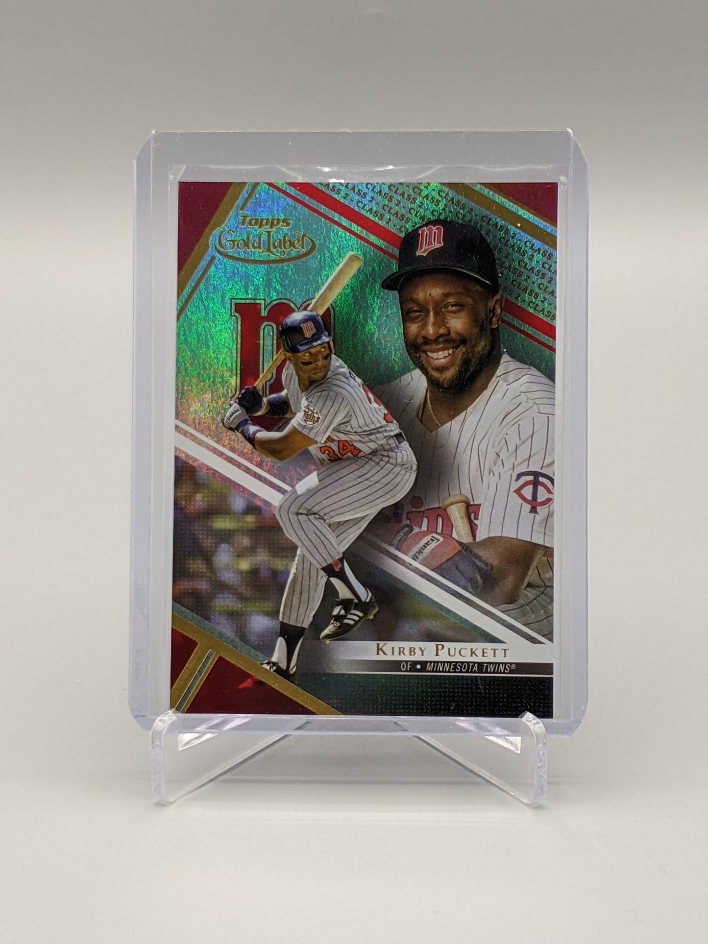 2021 Topps Gold Label Class 2 Red Kirby Puckett #/50 Twins