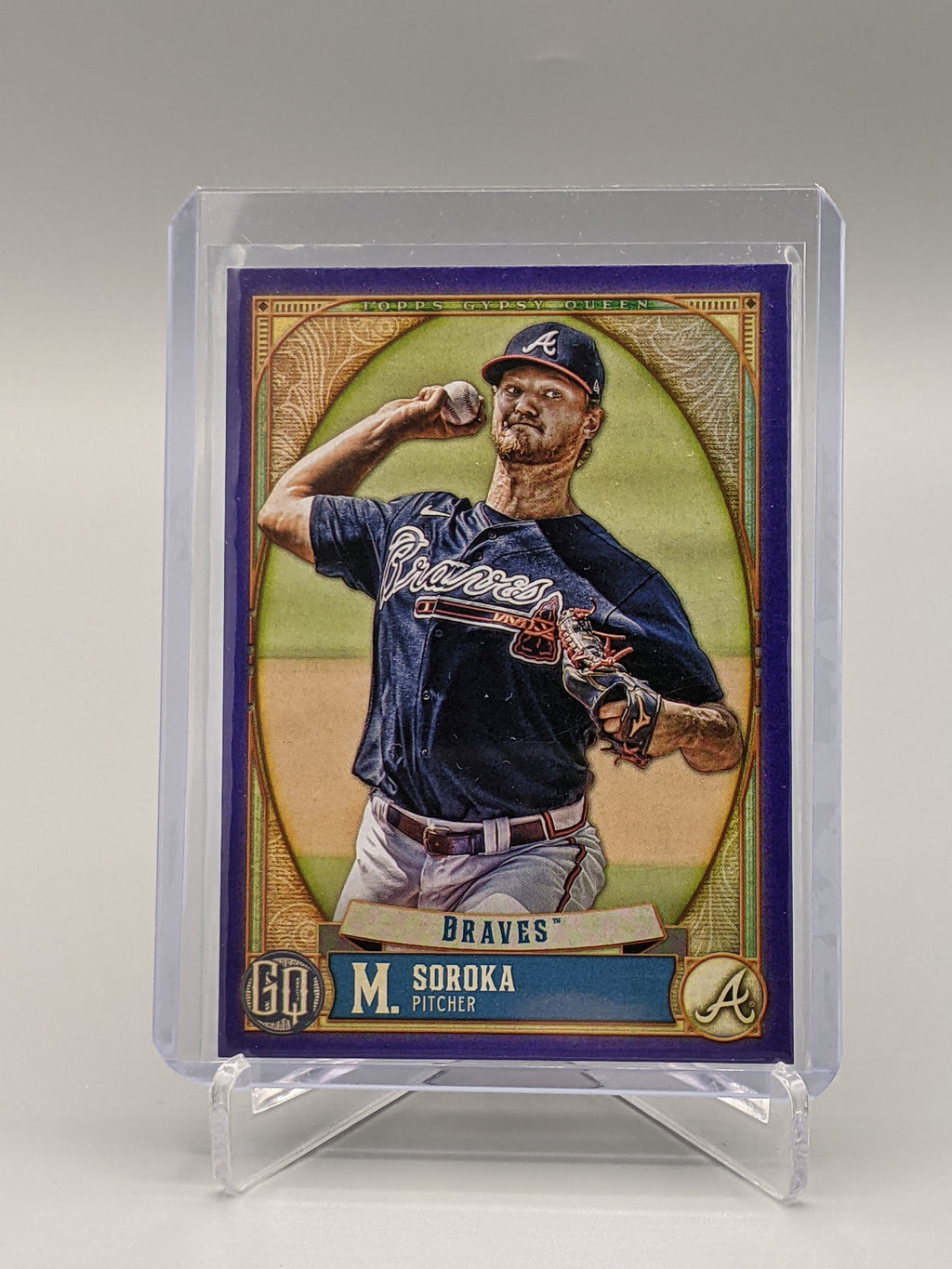 2021 Topps Gypsy Queen Purple #211 Mike Soroka #/250 Braves