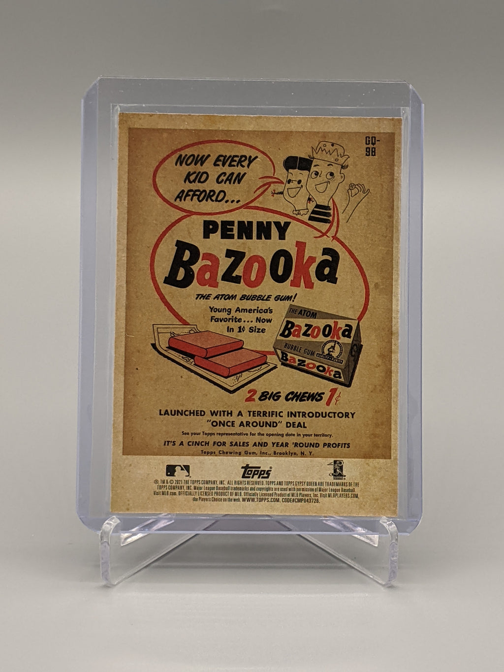 2021 Topps Gypsy Queen Bazooka Back #GQ-98 H. Ryu Blue Jays