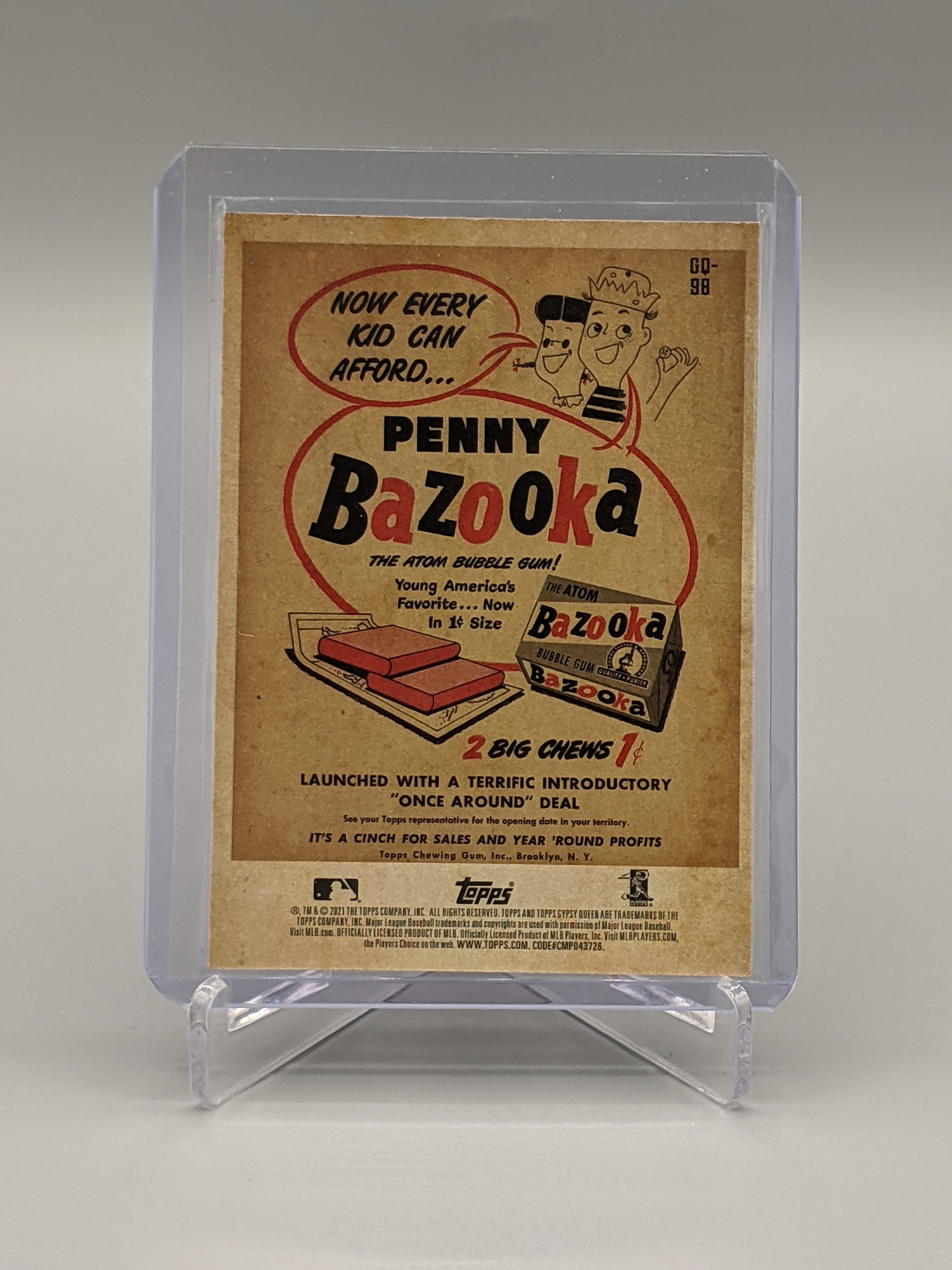 2021 Topps Gypsy Queen Bazooka Back #GQ-98 H. Ryu Blue Jays