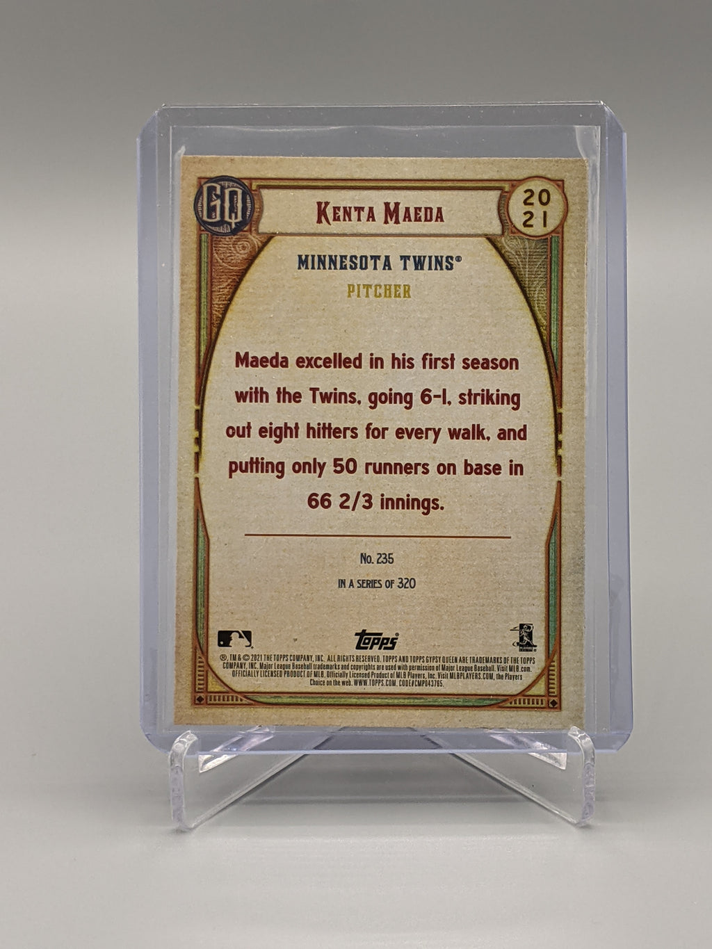 2021 Topps Gypsy Queen Jackie Robinson Day SP #235 Kenta Maeda Twins