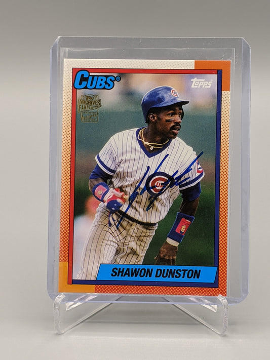 2012 Topps Archives Auto Shawon Dunston Cubs