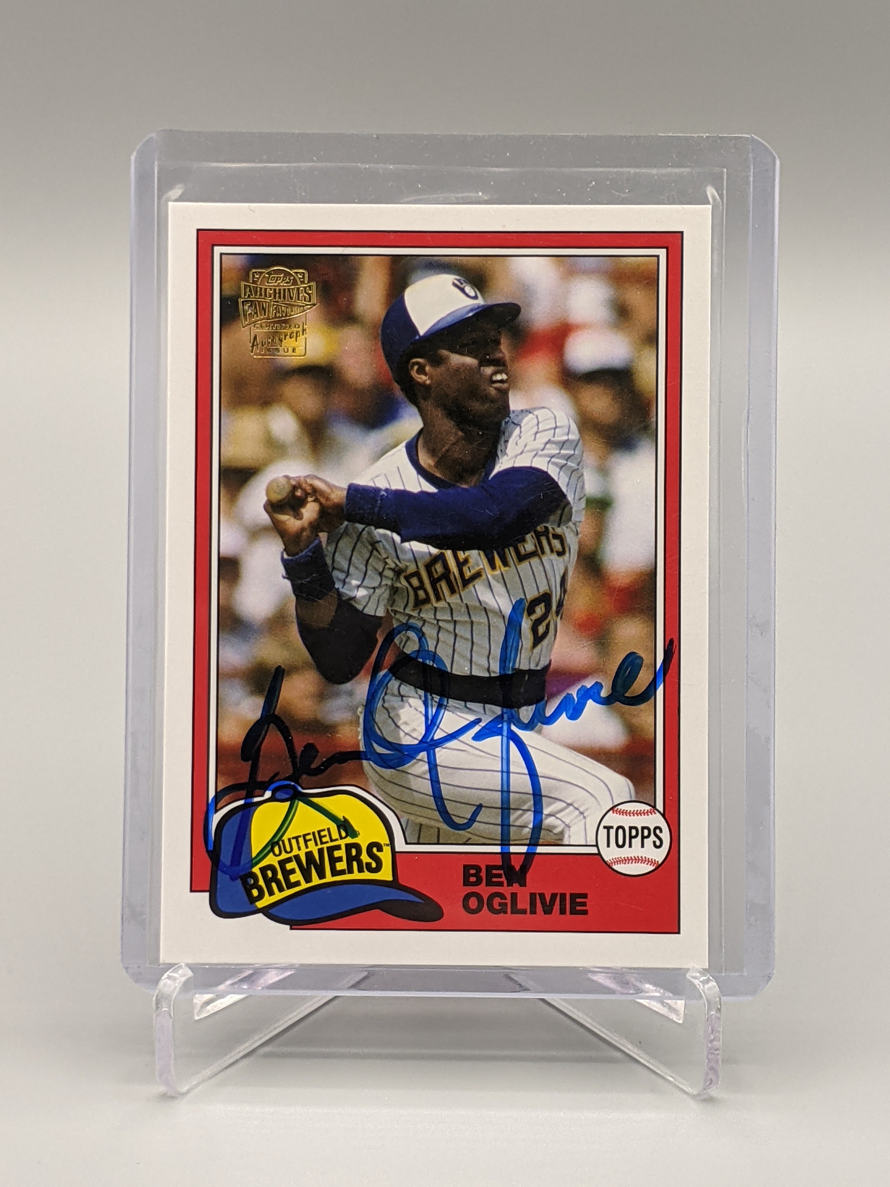 2012 Topps Archives Auto Ben Oglivie Brewers