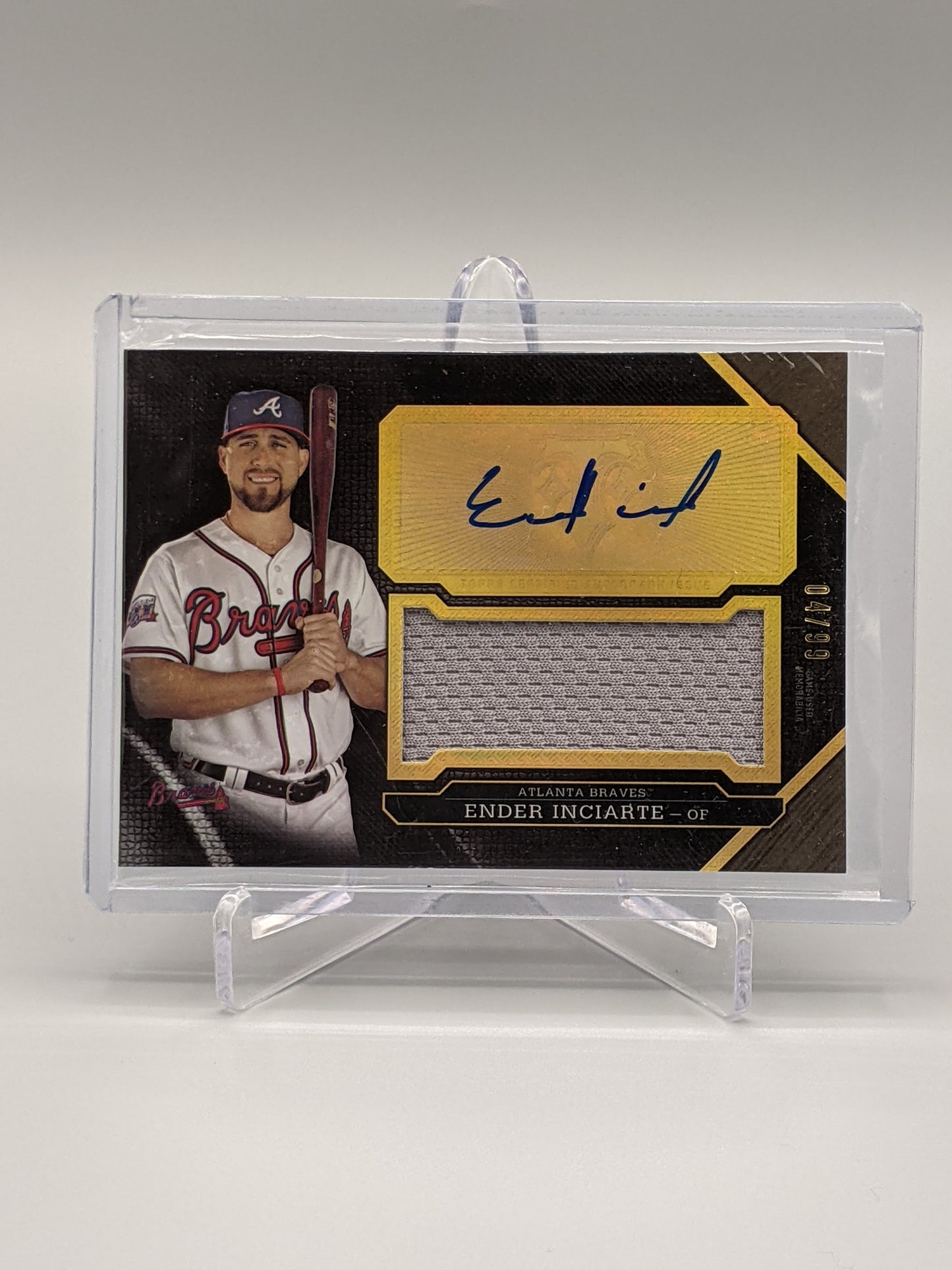 2016 Topps Triple Threads Relic/Auto Ender Inciarte Braves