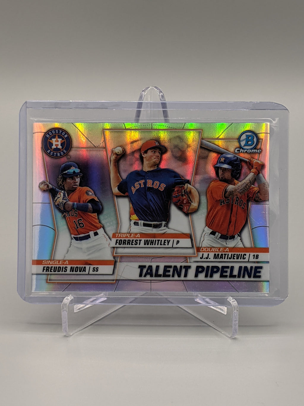 2020 Bowman Chrome Talent Pipeline #TP-HOU Nova/Whitley/Matijevic Astros