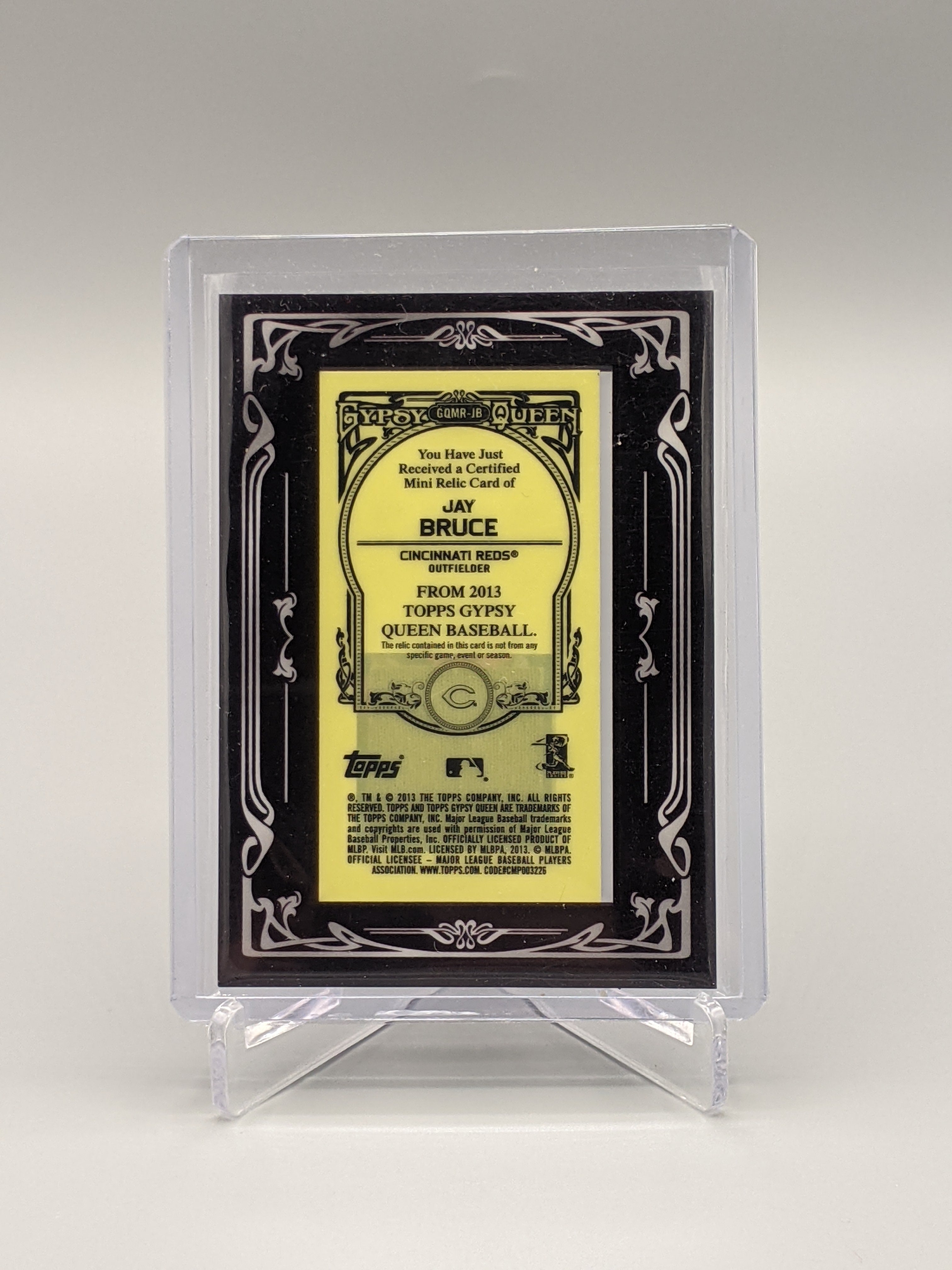 2013 Topps Gypsy Queen Mini Framed Relic Jay Bruce Reds