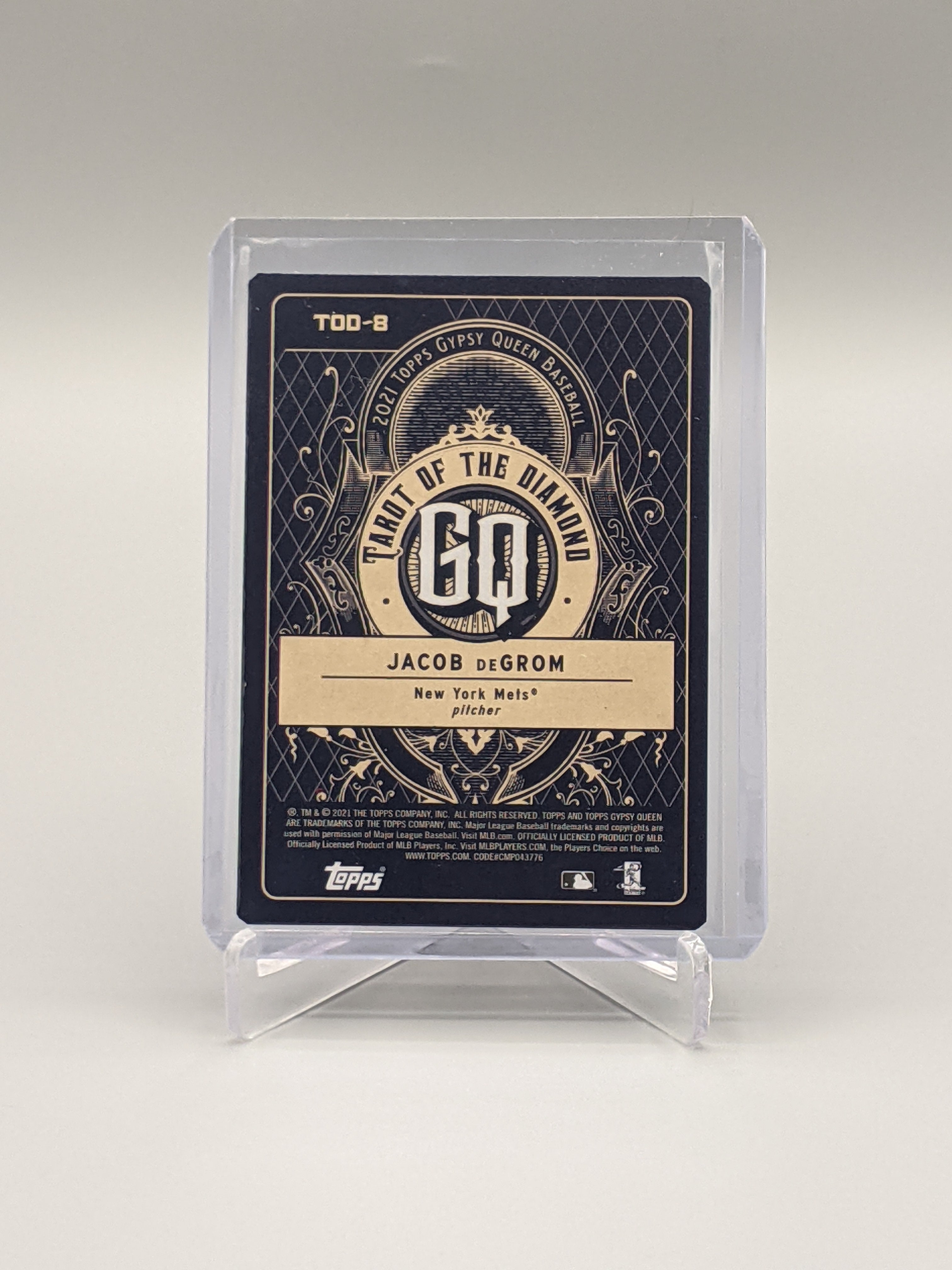 2021 Topps Gypsy Queen Tarot of the Diamond #8 Jacob DeGrom Mets