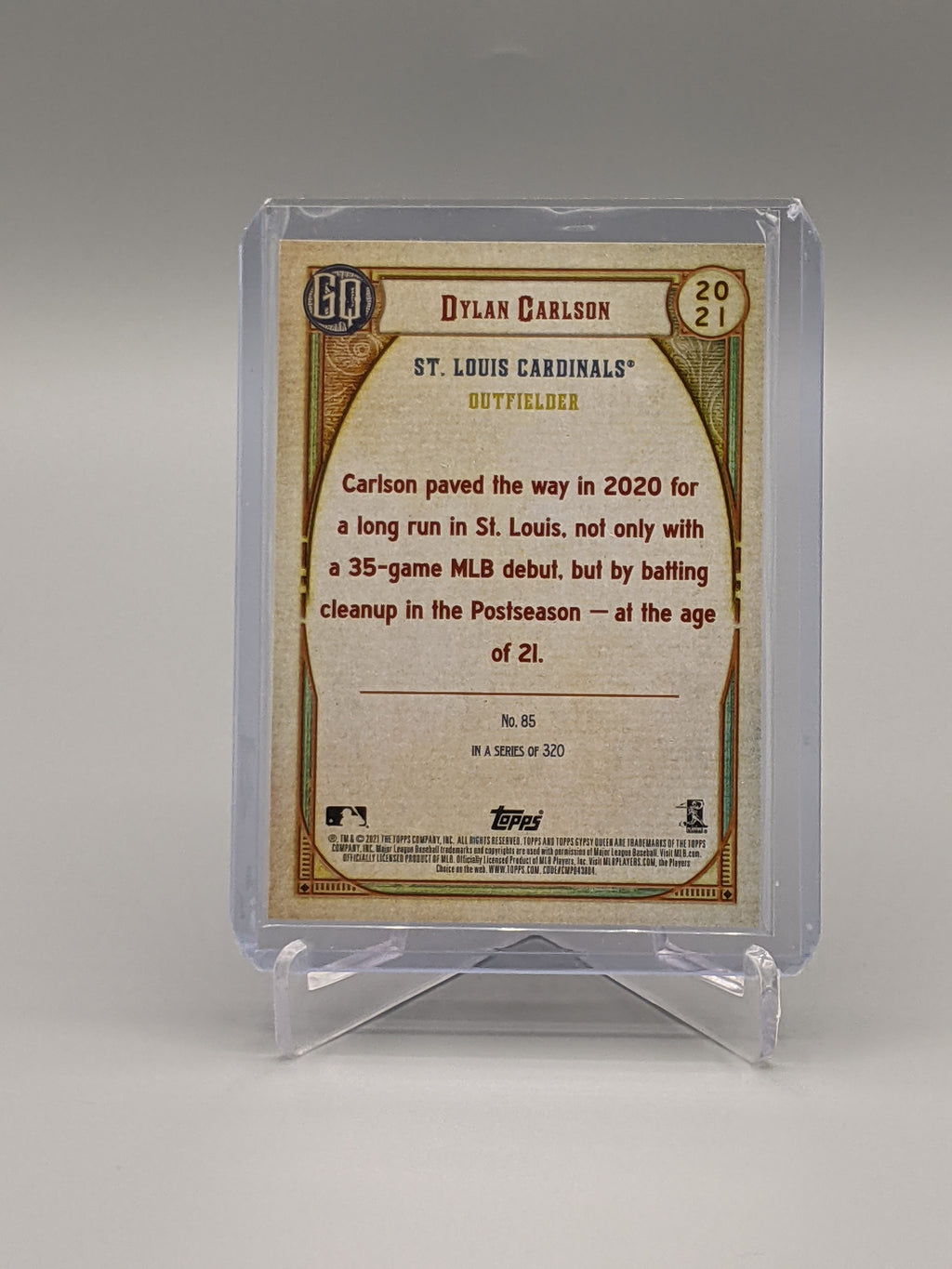 2021 Topps Gypsy Queen Chrome #85 Dylan Carson RC Cardinals
