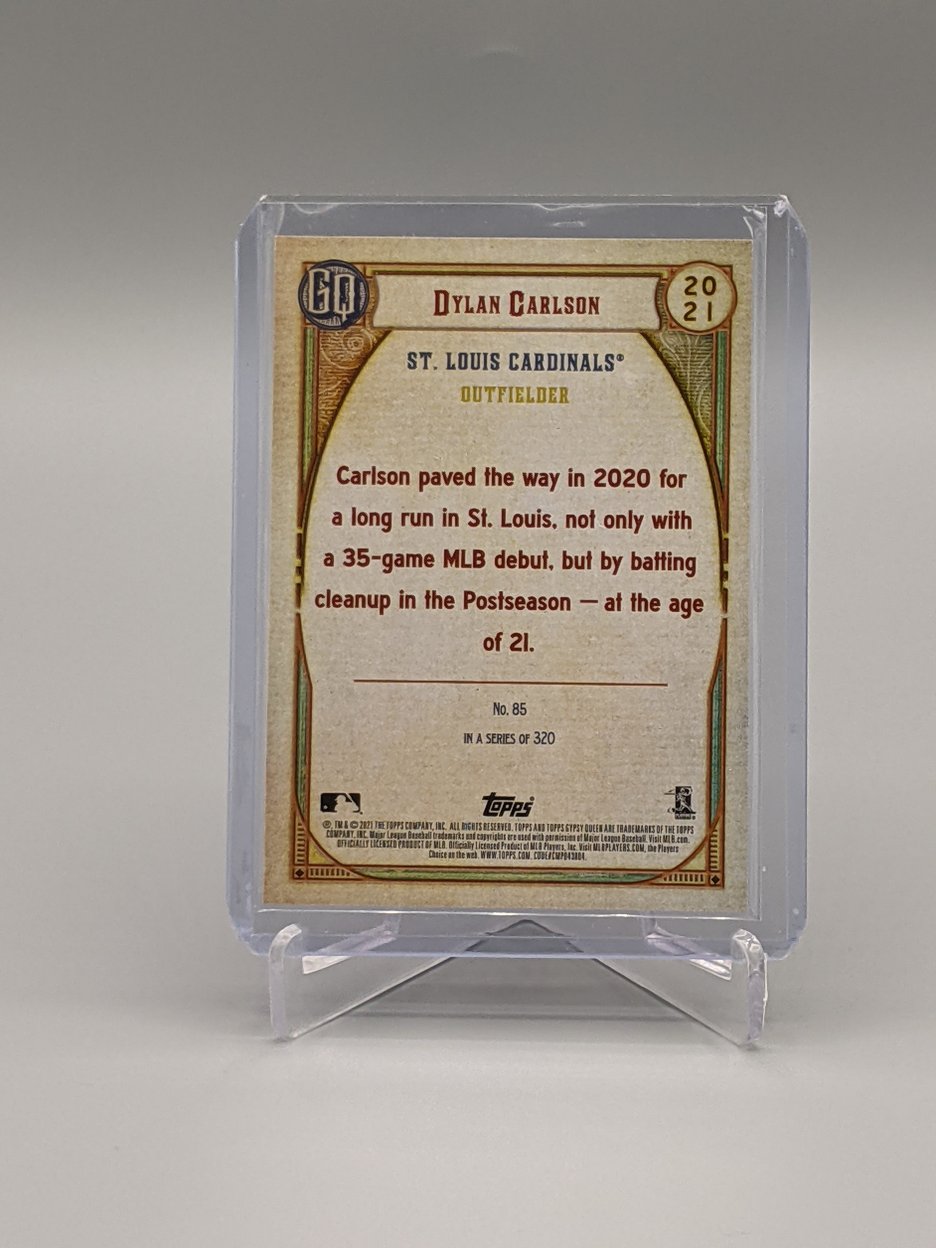 2021 Topps Gypsy Queen Chrome #85 Dylan Carson RC Cardinals