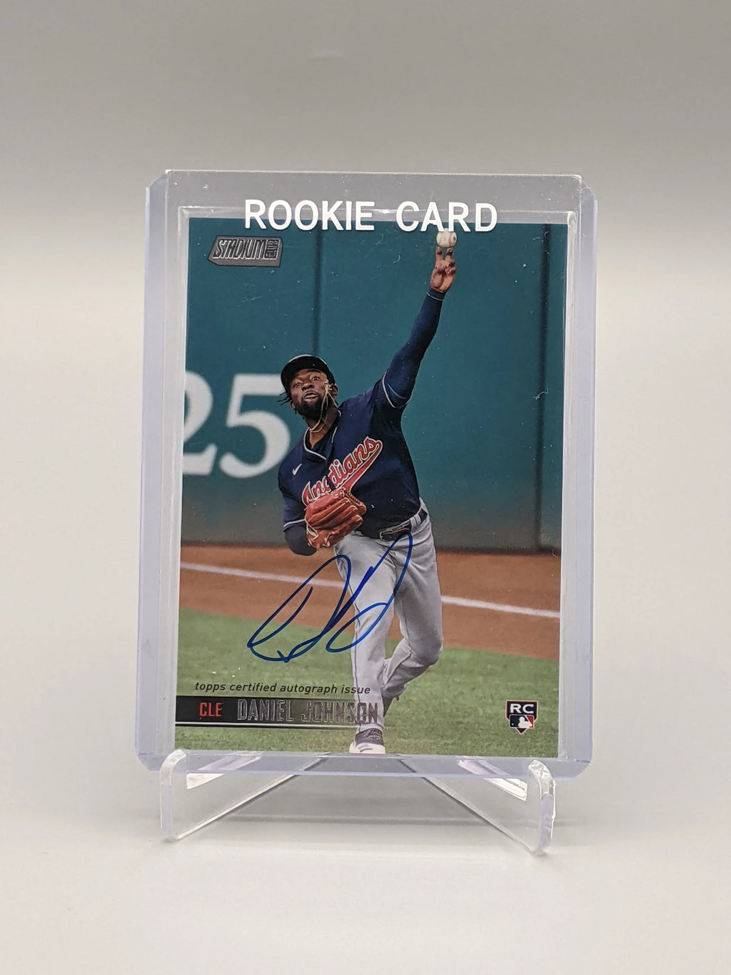 2021 Topps Stadium Club Auto #SCBA-DJO Daniel Johnson RC Indians Guardians