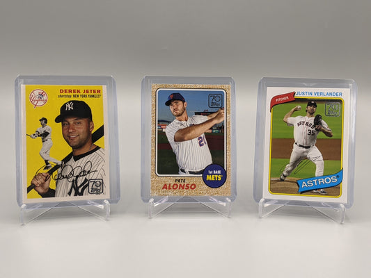 2021 Topps 70 Years Lot Jeter, Alonso, Verlander