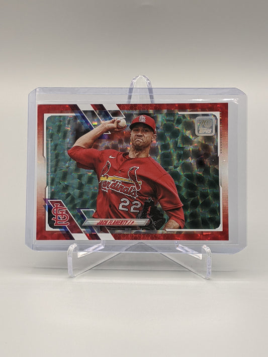 2021 Topps Red Ice #77 Jack Flaherty #/199 Cardinals