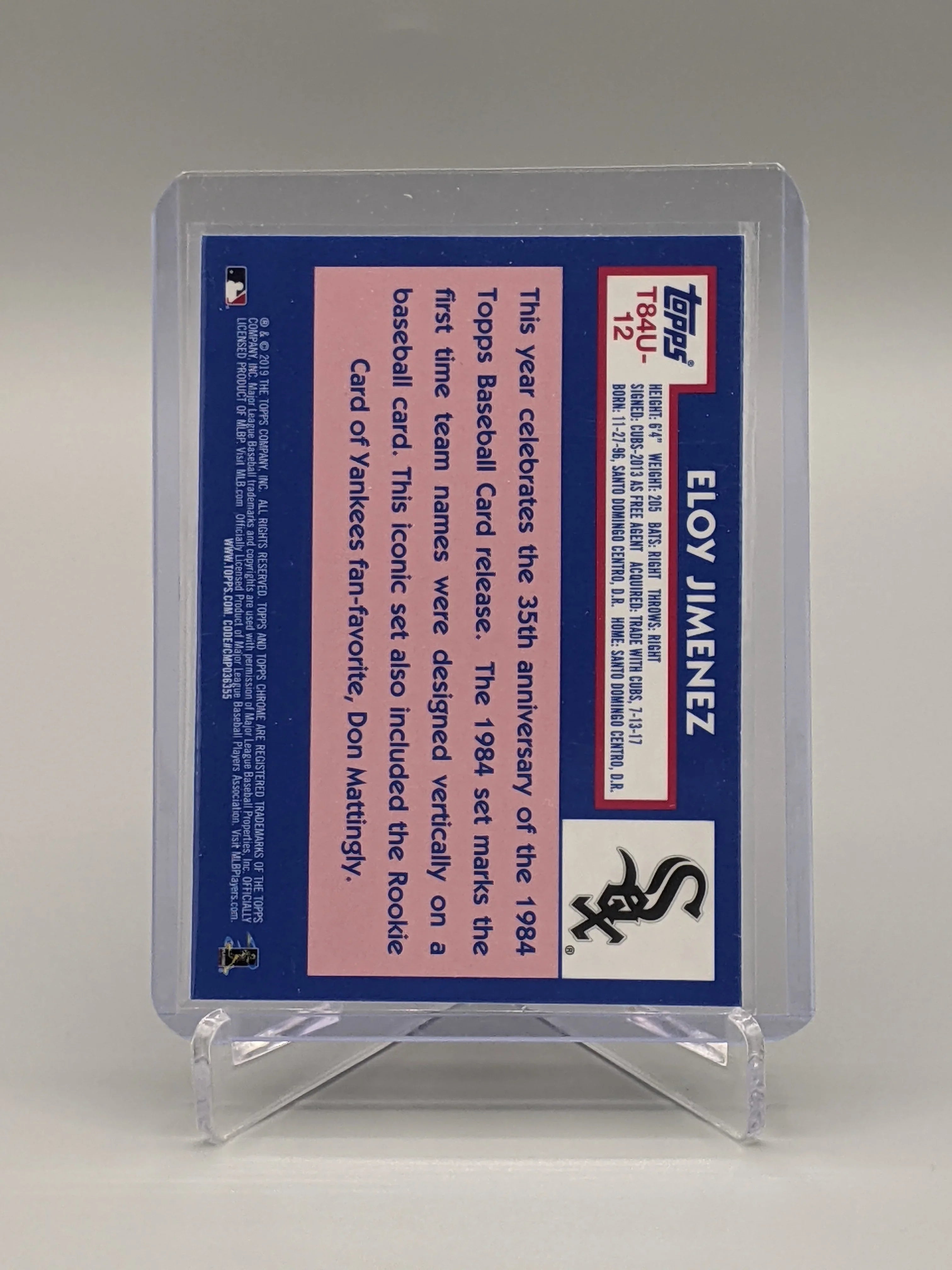 2019 Topps Silver Pack Mojo #T84U-12 Eloy Jimenez RC White Sox