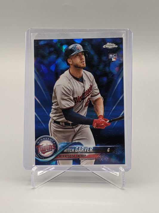 2018 Topps Chrome Sapphire #540 Mitch Garver RC Twins