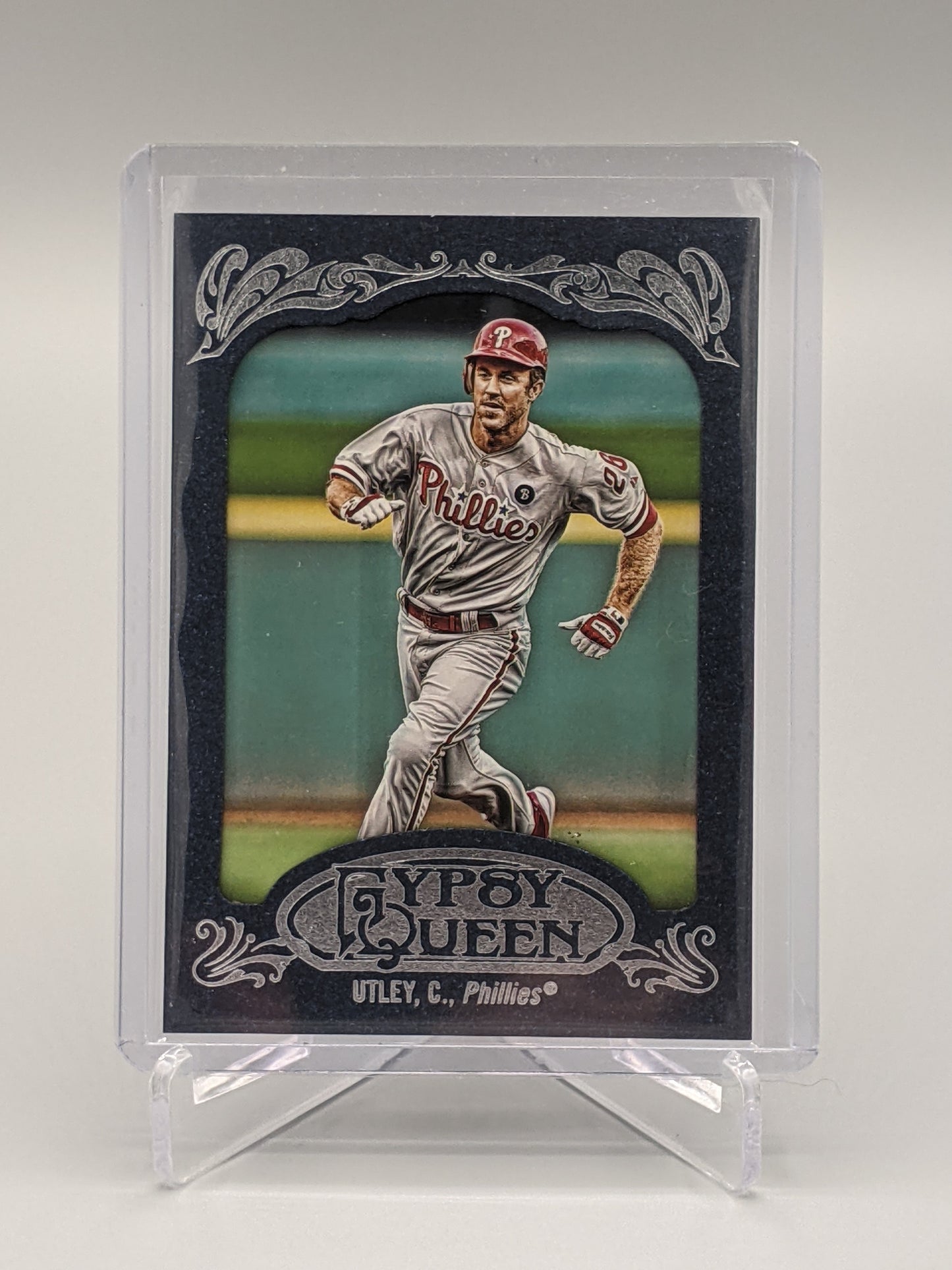 2012 Topps Gypsy Queen Blue Framed Chase Utley Phillies