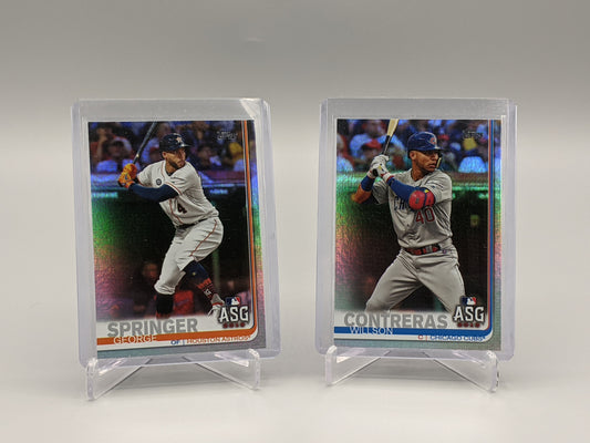 2019 Topps Update Rainbow Foil Lot (Springer, Contreras+) ASG