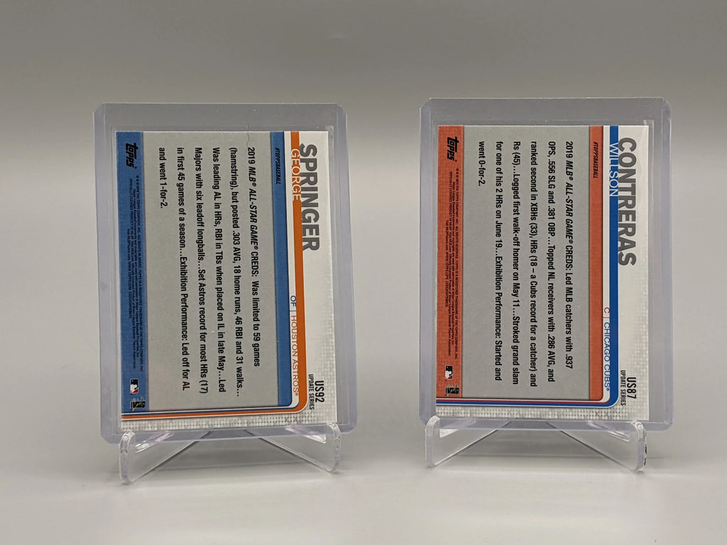 2019 Topps Update Rainbow Foil Lot (Springer, Contreras+) ASG