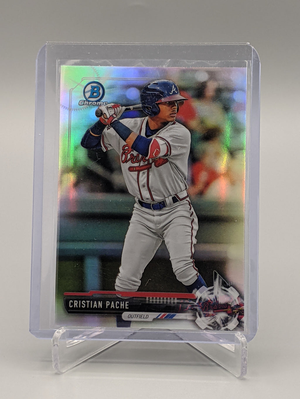 2017 Bowman Chrome Refractor Cristian Pache Braves