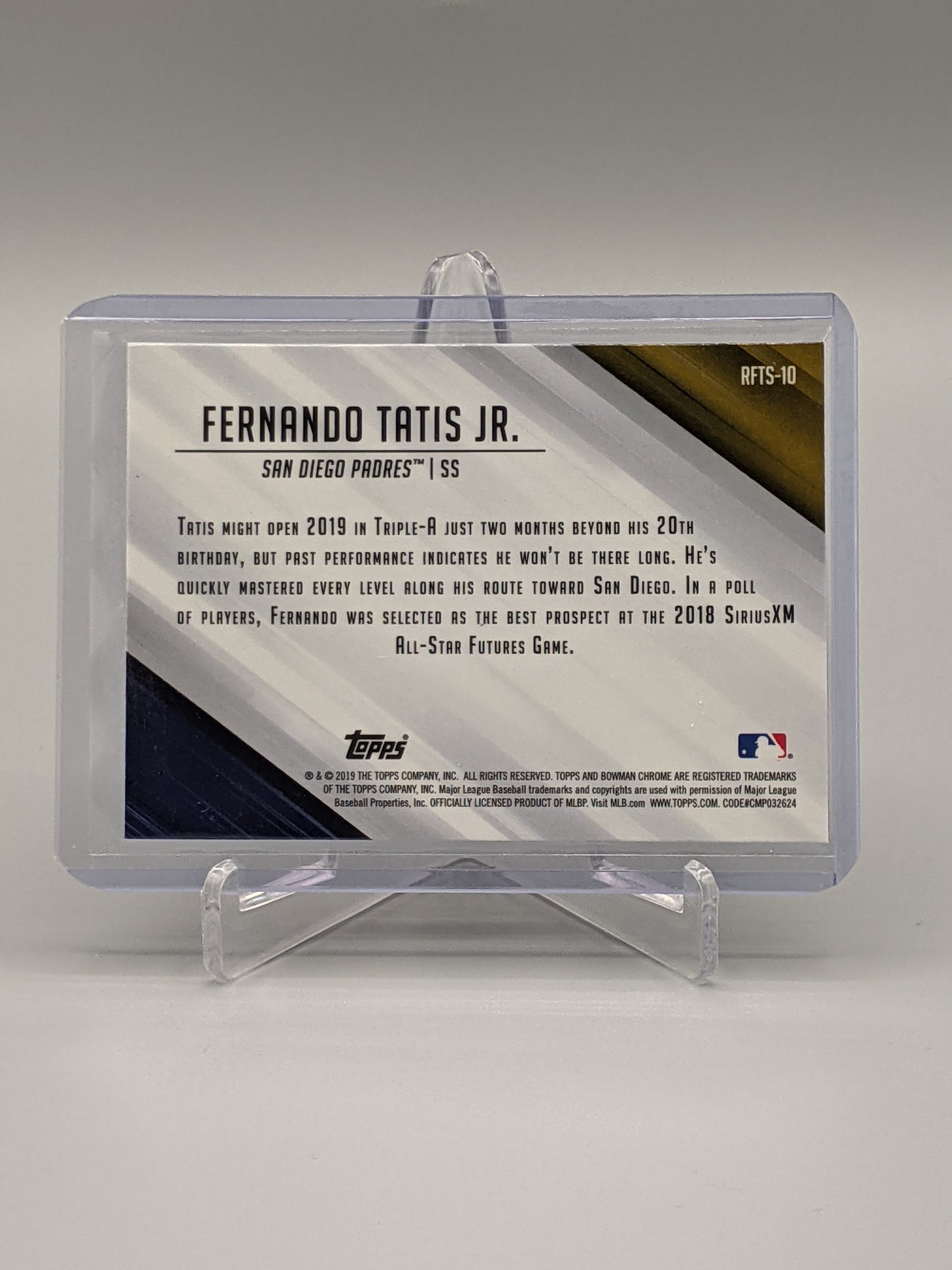 2019 Bowman Chrome #RFTS-10 Fernando Tatis Jr Padres