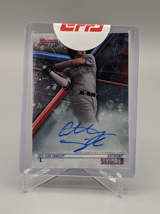 2018 Bowman's Best Auto #B18-AS Anthony Seigler Yankees