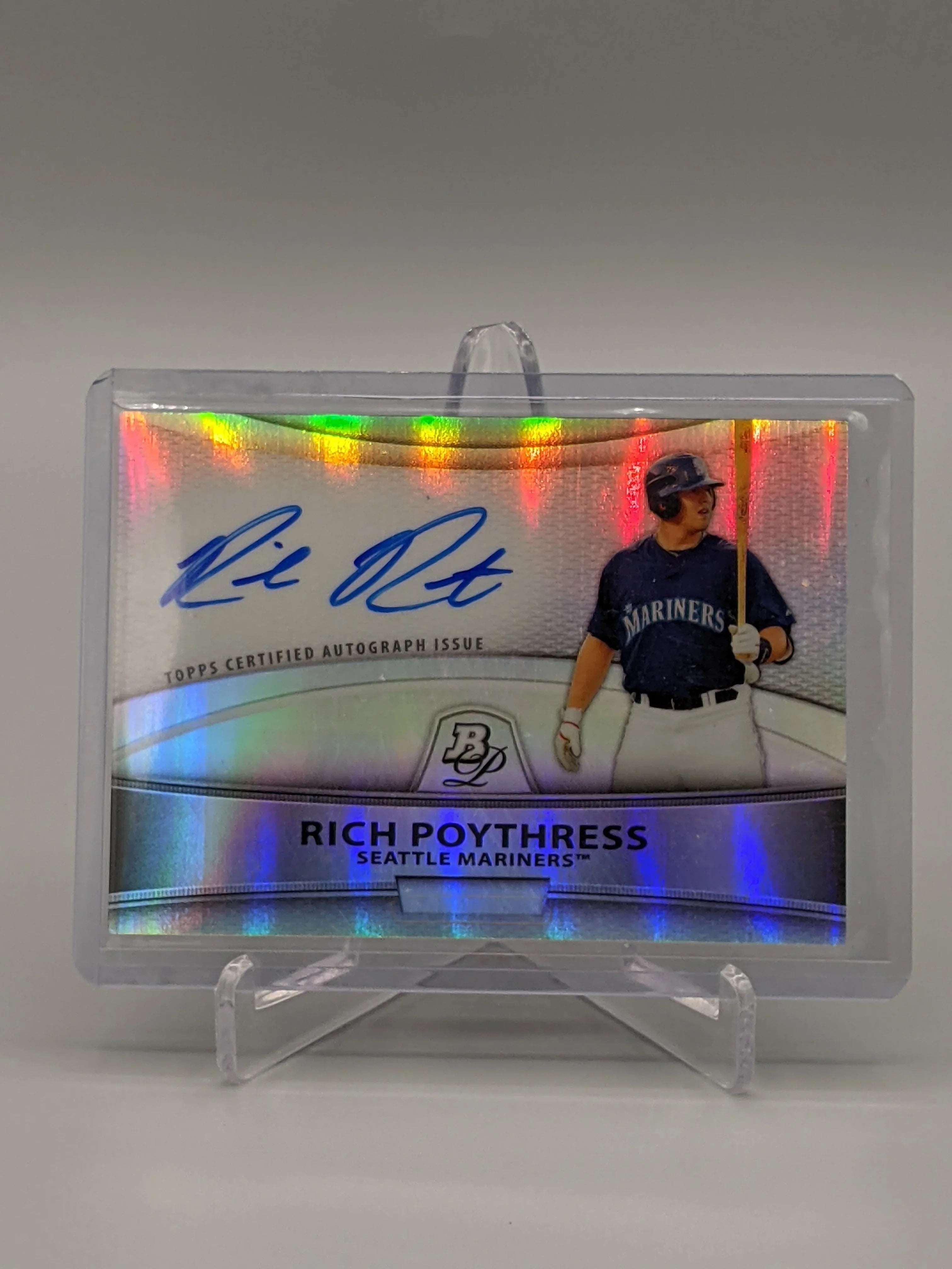 2010 Bowman Platinum Refractor Rich Poythress Mariners