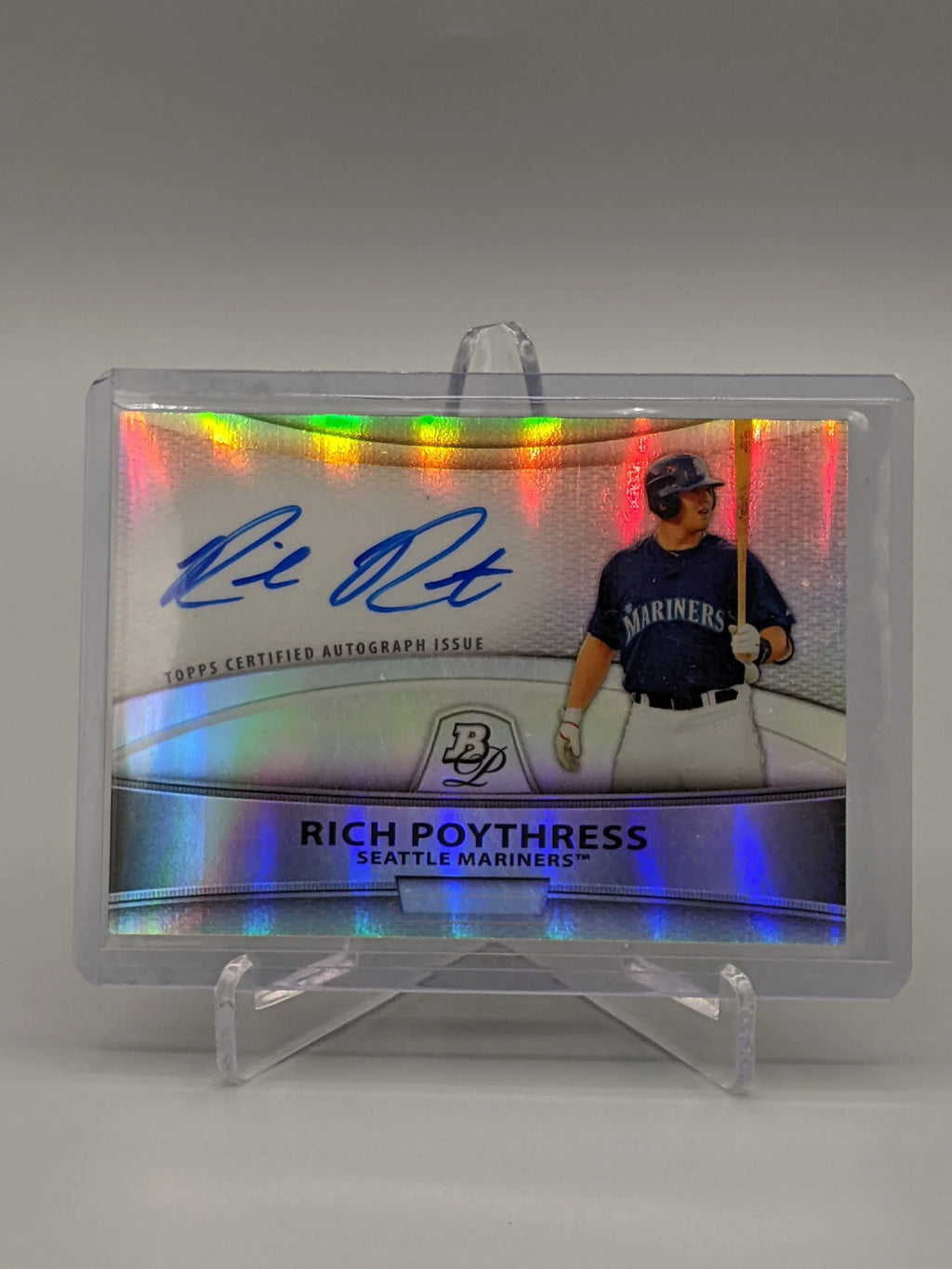 2010 Bowman Platinum Refractor Rich Poythress Mariners