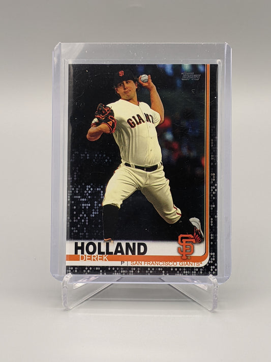 2019 Topps Update Black #US175 Derek Holland #/67 Giants