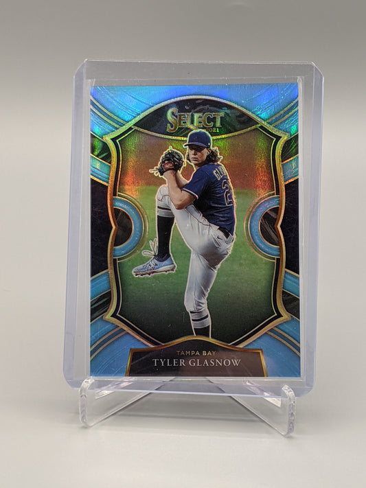 2021 Select Carolina Blue #37 Tyler Glasnow #/35 Rays