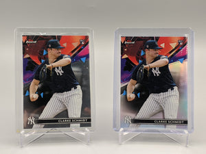 2021 Topps Finest #71 Clarke Schmidt RC (2) Card Lot Yankees