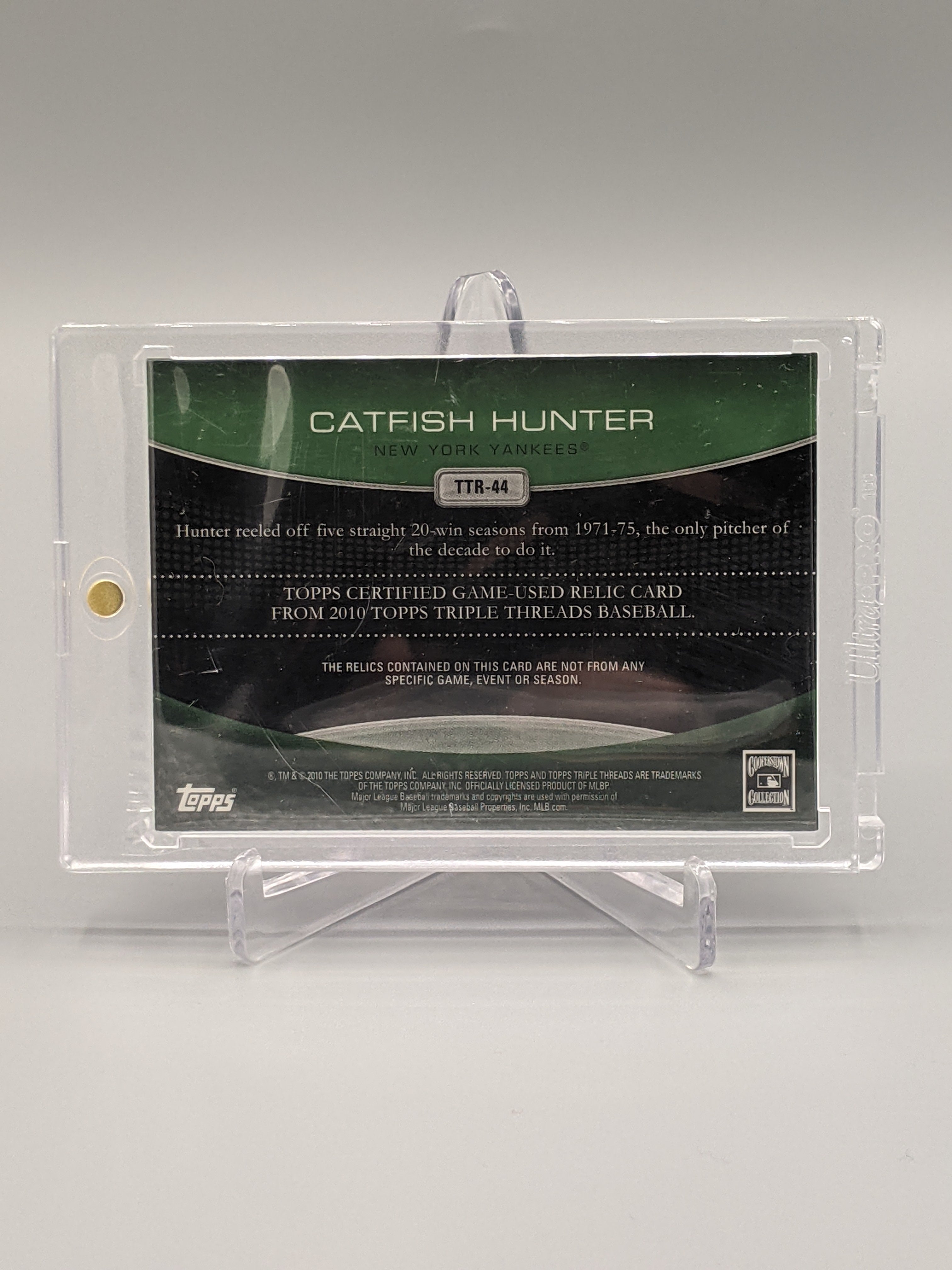2010 Topps Triple Threads #TTR-44 Catfish Hunter #/18