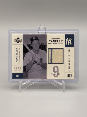 2001 Upper Deck Legendary Yankess Game Used #LYJ-HB Hank Bauer #/400